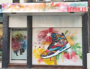Graffiti Zapatilla Tapapeus Bambas Colores 300x100000
